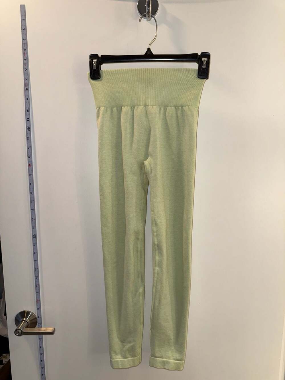 Velocity High Waisted Seamless Scrunch Butt Leggings Lime Green Size S